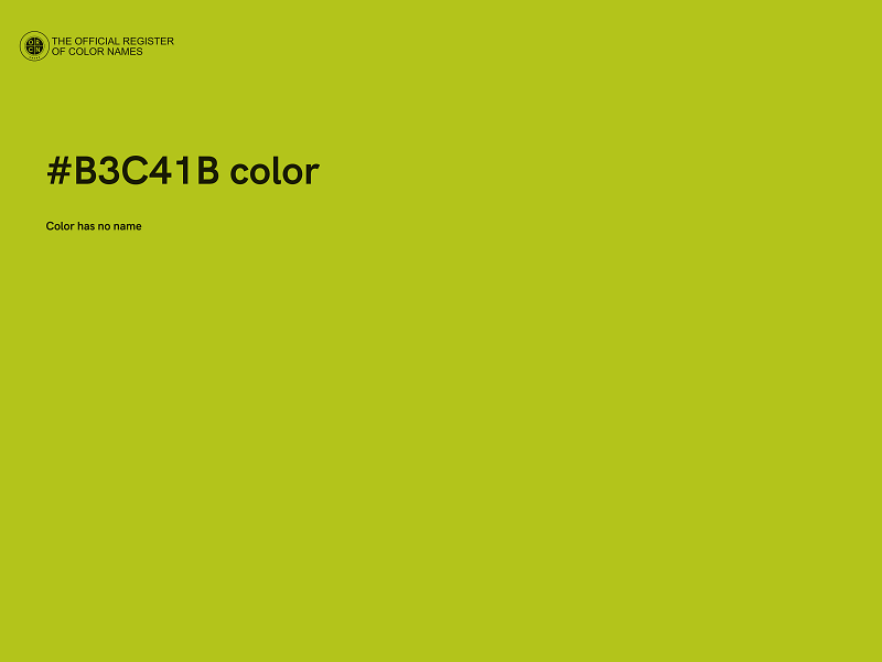 #B3C41B color image