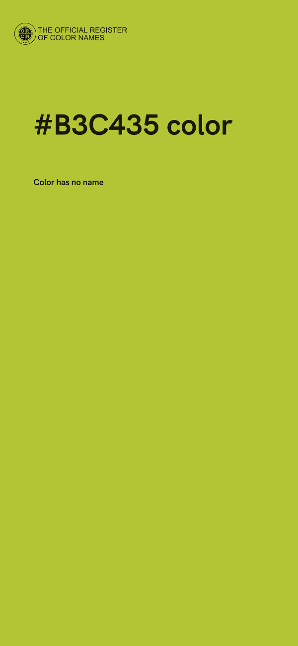 #B3C435 color image