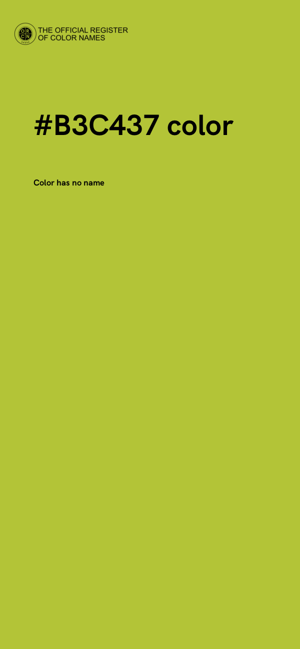 #B3C437 color image