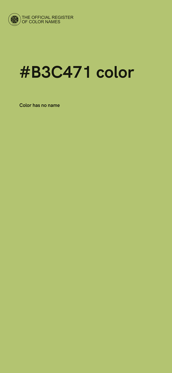 #B3C471 color image