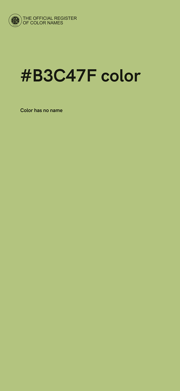 #B3C47F color image
