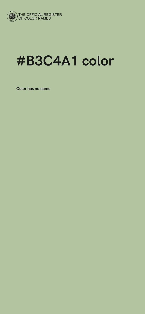 #B3C4A1 color image