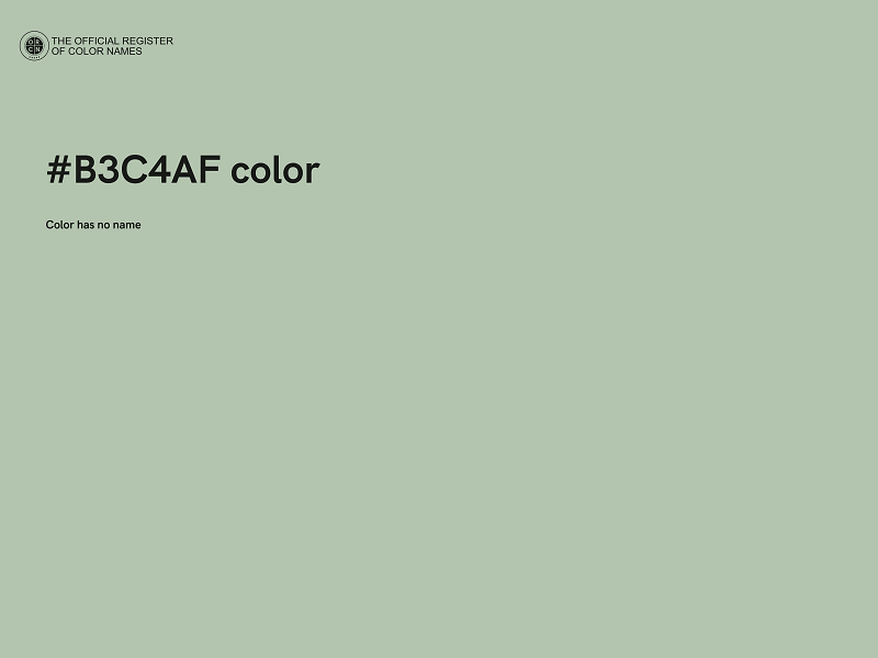 #B3C4AF color image