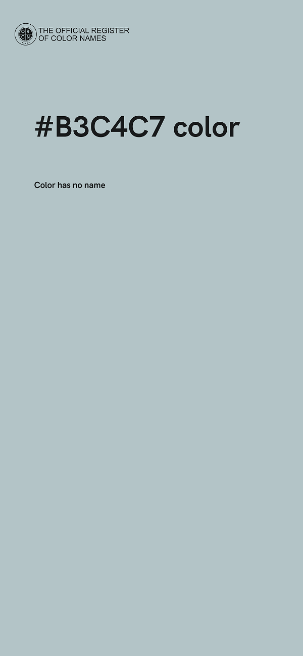 #B3C4C7 color image