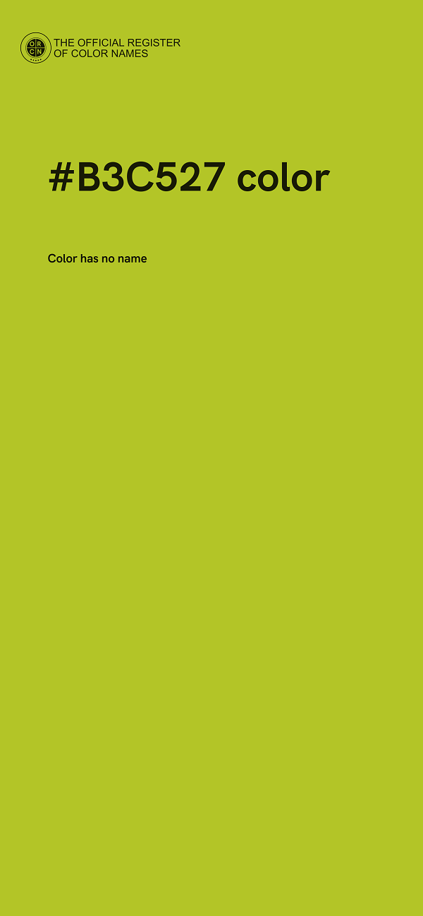 #B3C527 color image