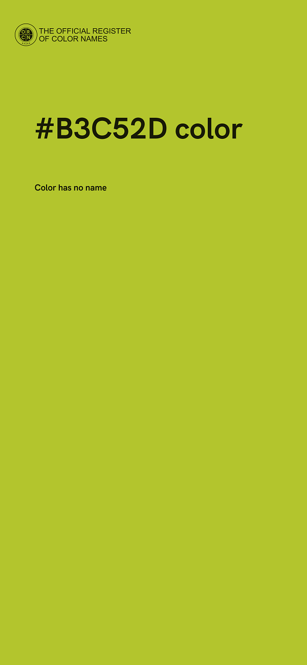 #B3C52D color image