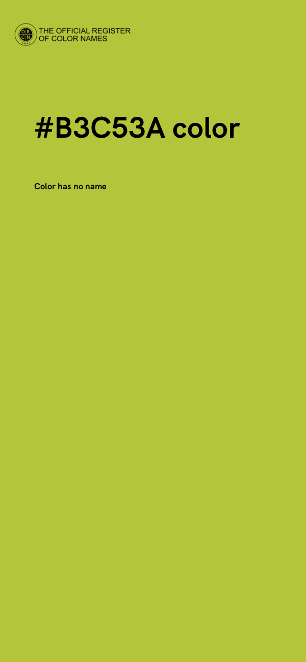 #B3C53A color image