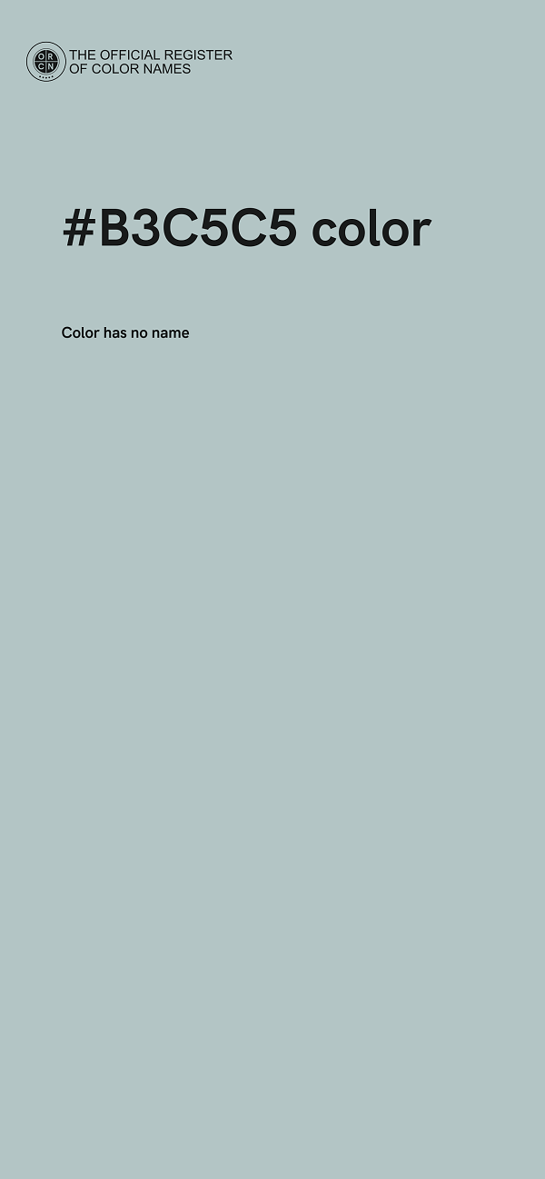 #B3C5C5 color image