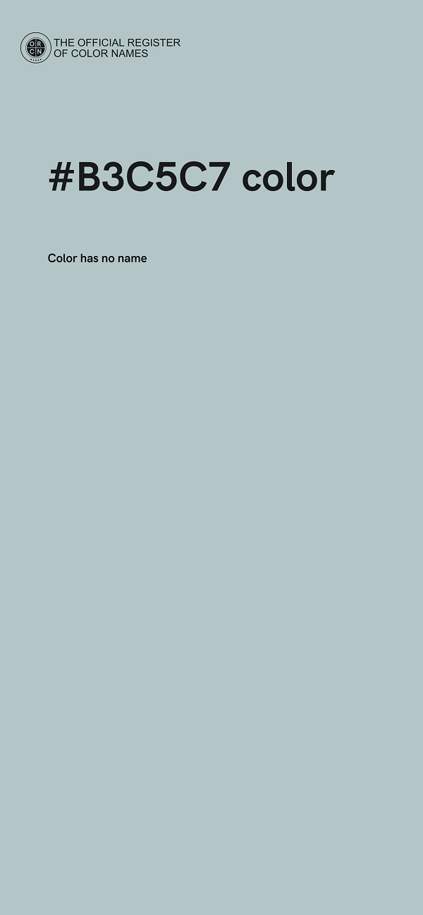 #B3C5C7 color image