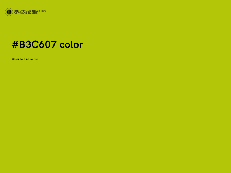 #B3C607 color image