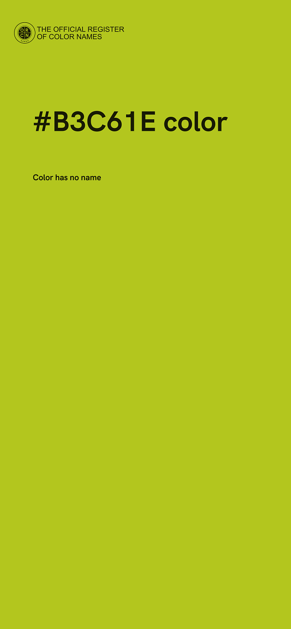 #B3C61E color image