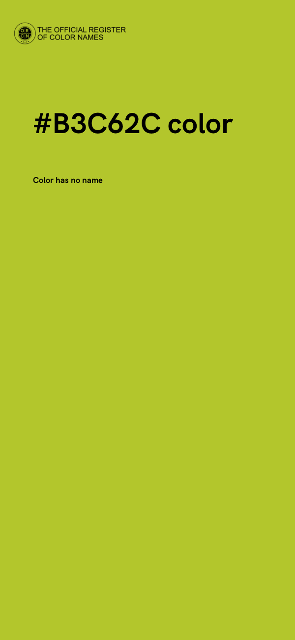#B3C62C color image