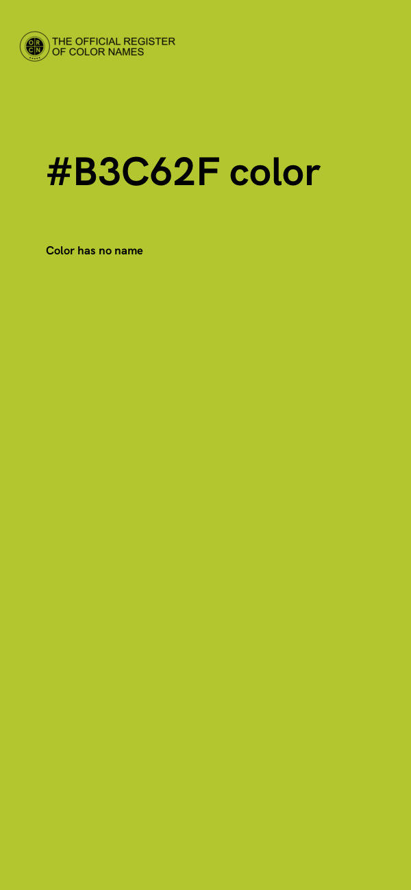 #B3C62F color image