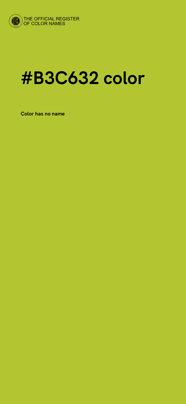 #B3C632 color image