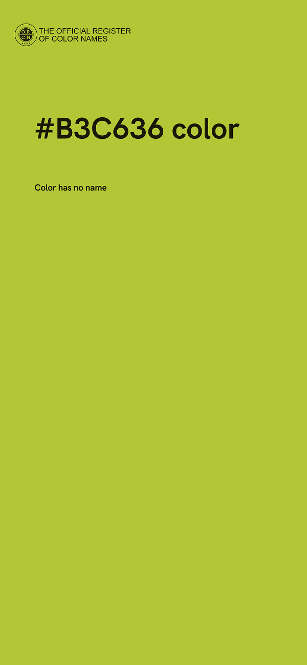 #B3C636 color image