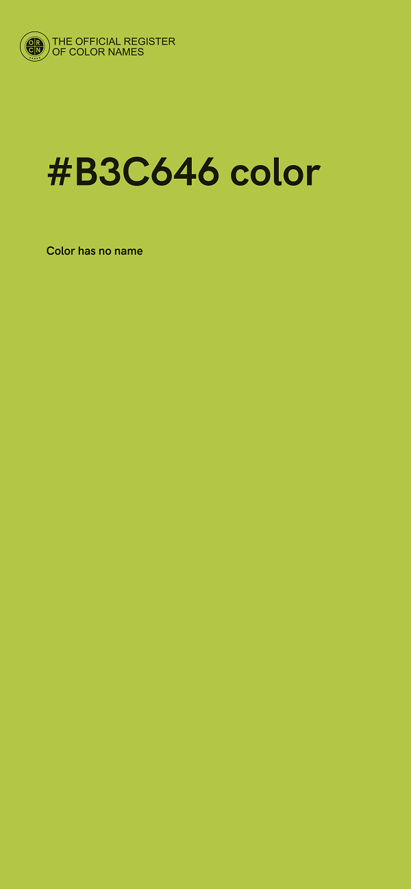 #B3C646 color image