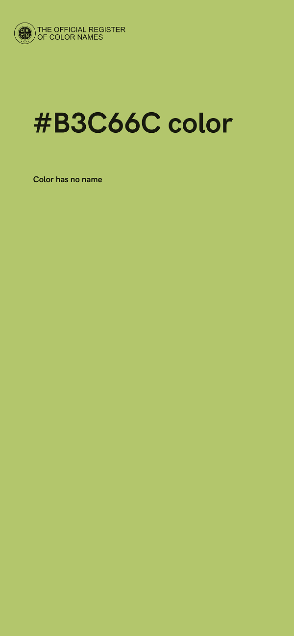 #B3C66C color image