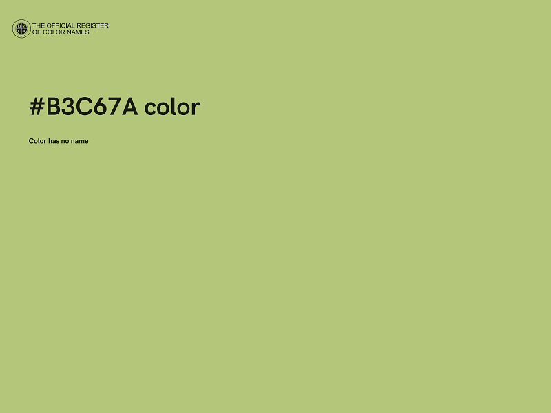 #B3C67A color image