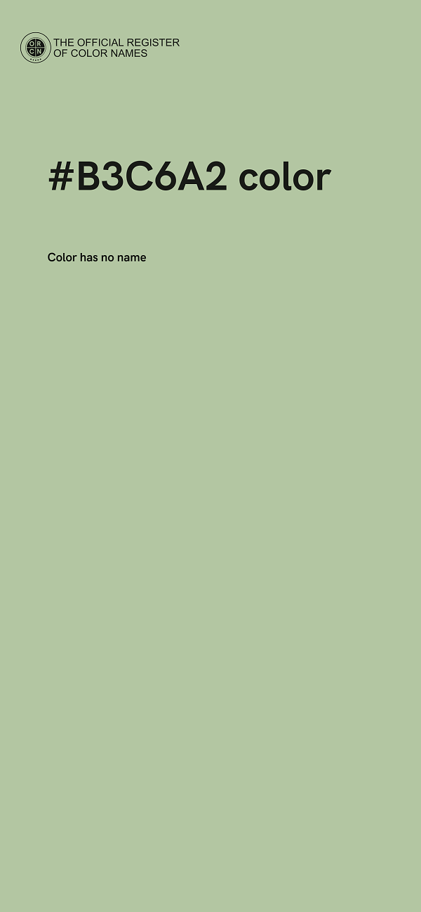 #B3C6A2 color image