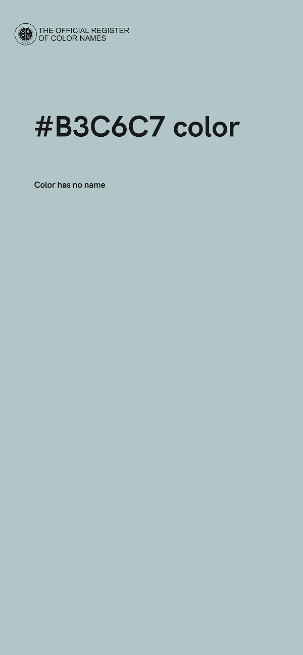 #B3C6C7 color image