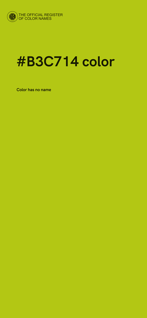 #B3C714 color image