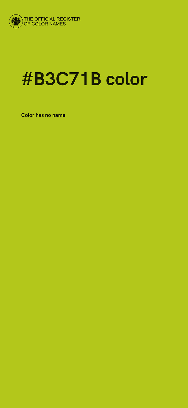 #B3C71B color image