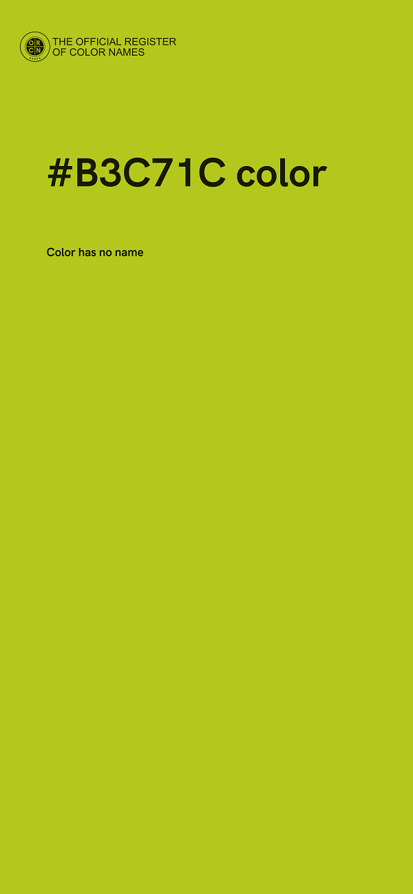 #B3C71C color image