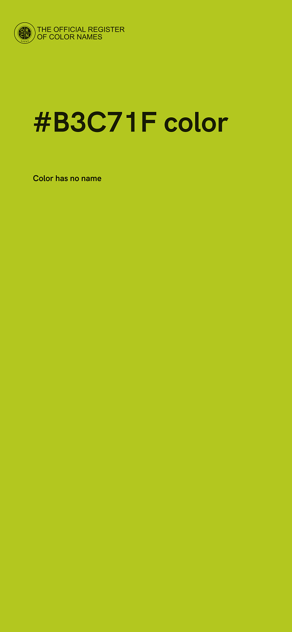 #B3C71F color image