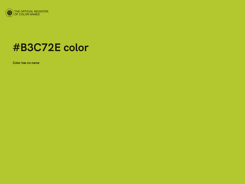 #B3C72E color image