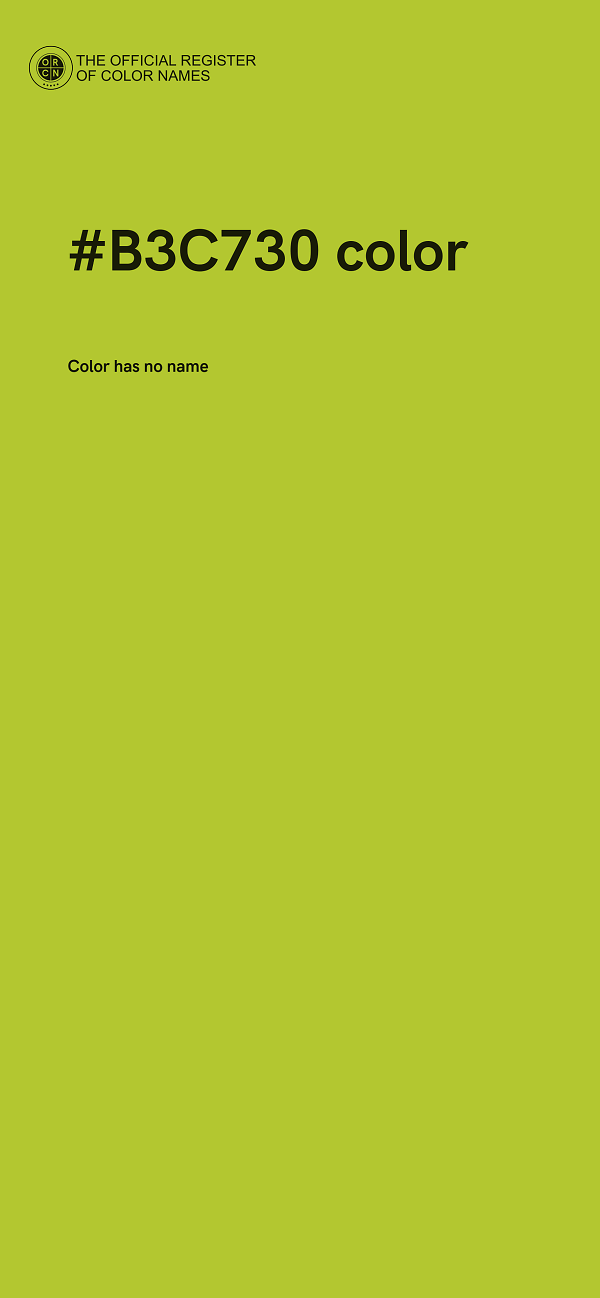 #B3C730 color image