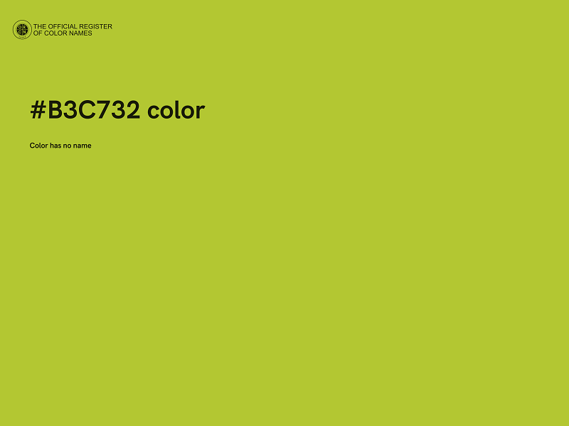 #B3C732 color image