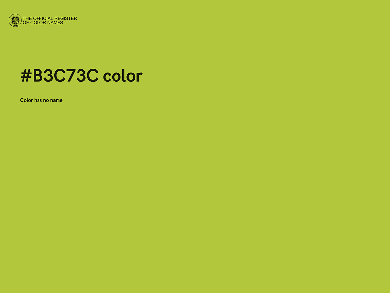 #B3C73C color image