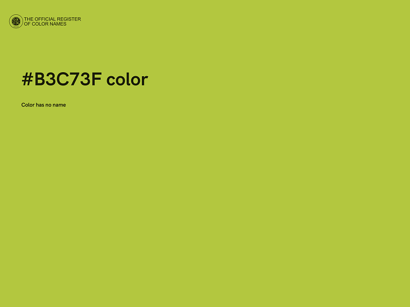 #B3C73F color image