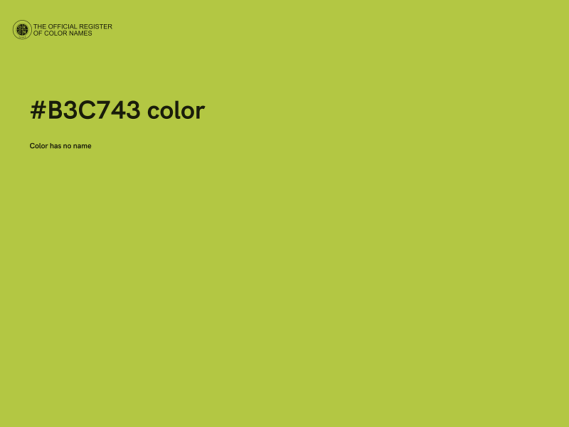 #B3C743 color image