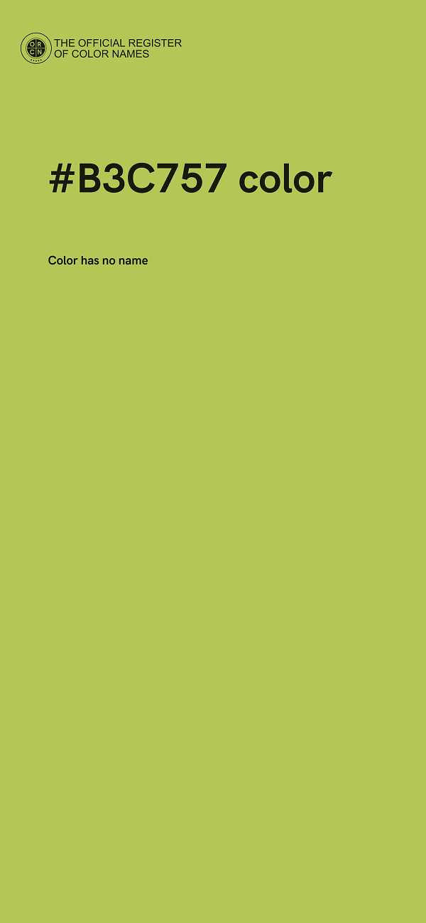 #B3C757 color image