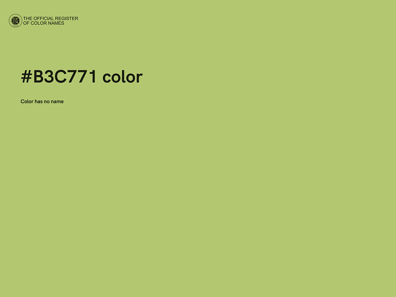 #B3C771 color image