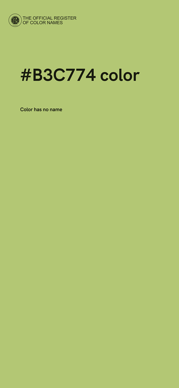 #B3C774 color image