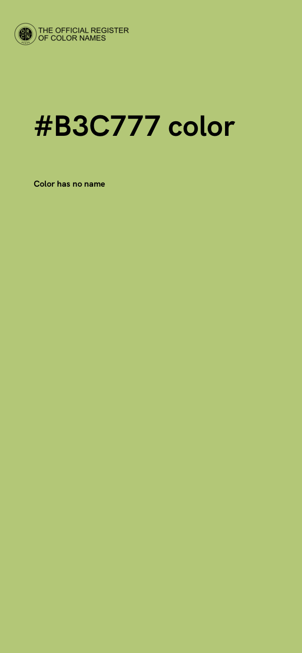 #B3C777 color image