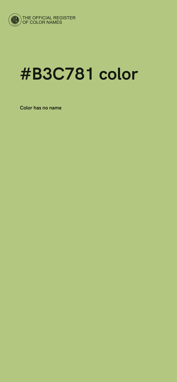 #B3C781 color image