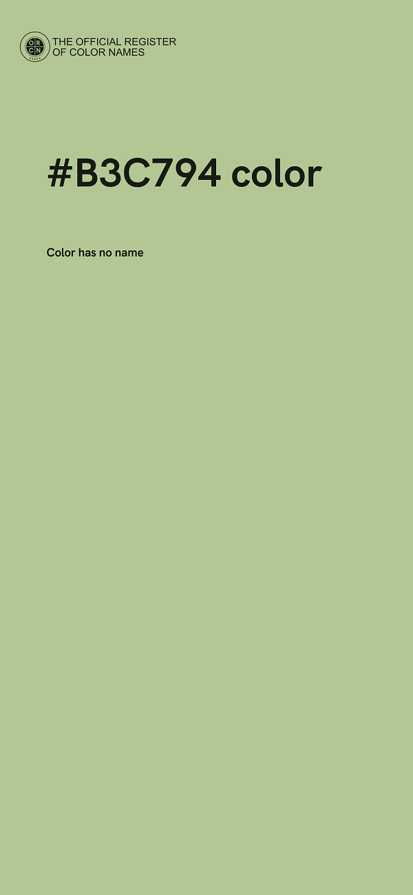 #B3C794 color image