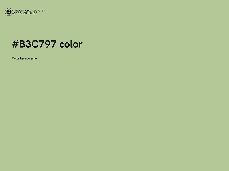 #B3C797 color image