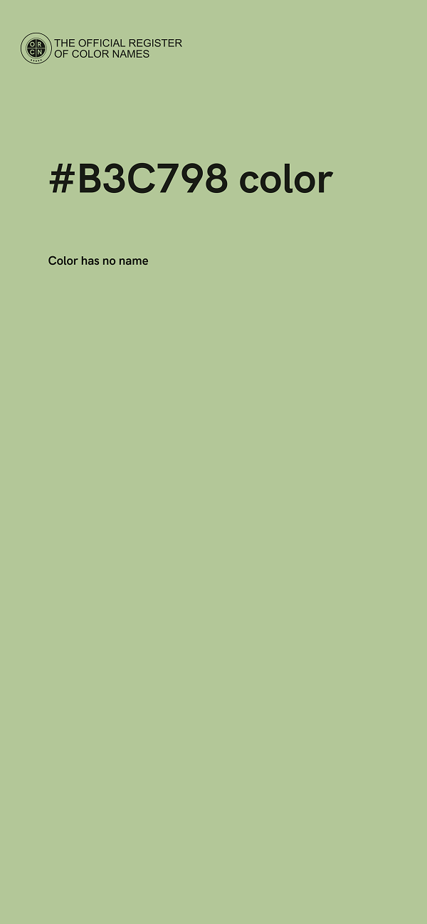 #B3C798 color image