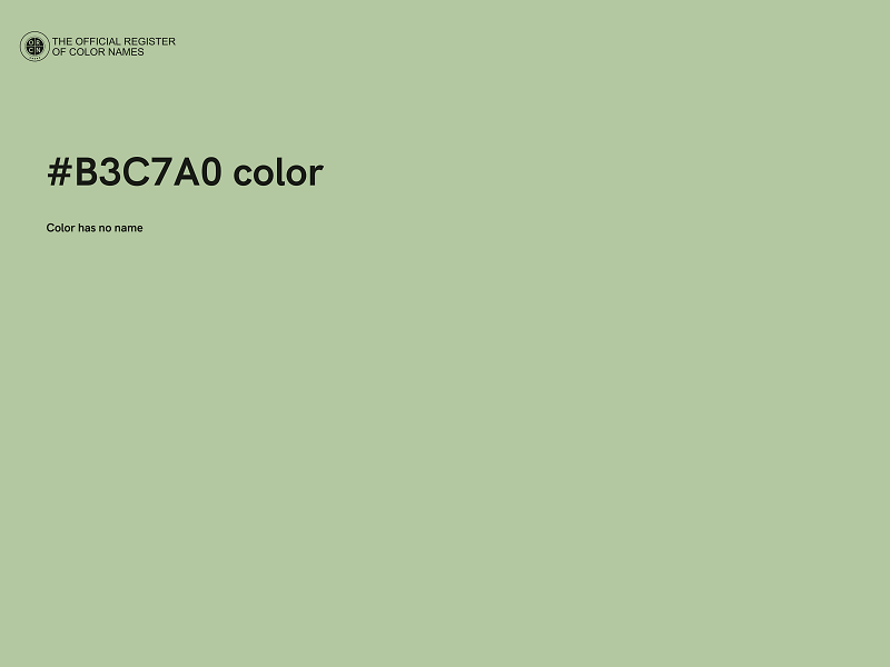 #B3C7A0 color image