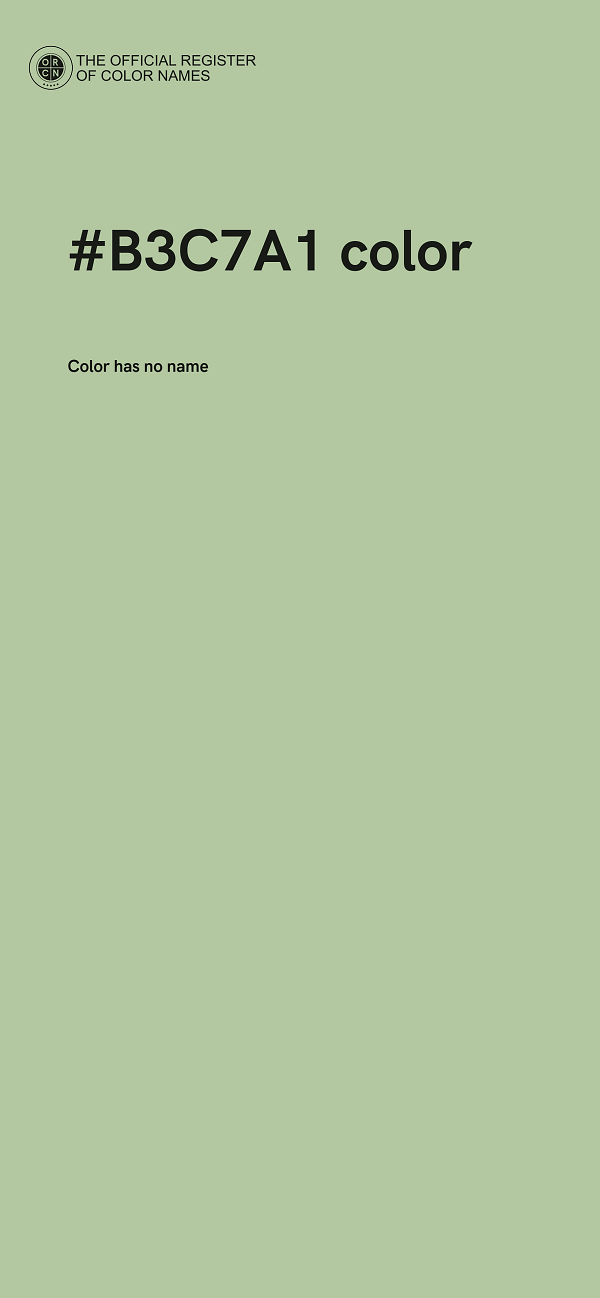 #B3C7A1 color image