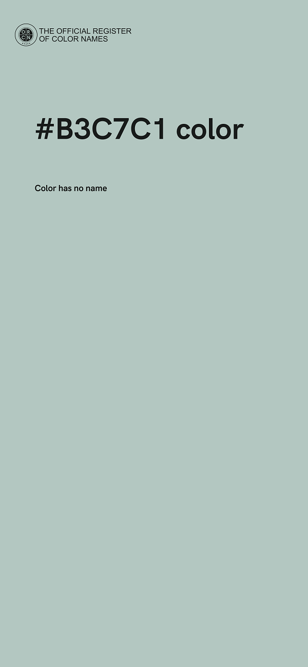 #B3C7C1 color image
