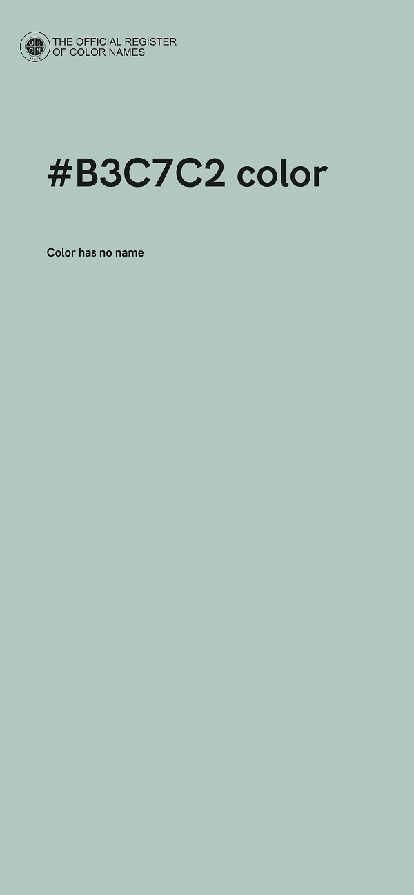 #B3C7C2 color image