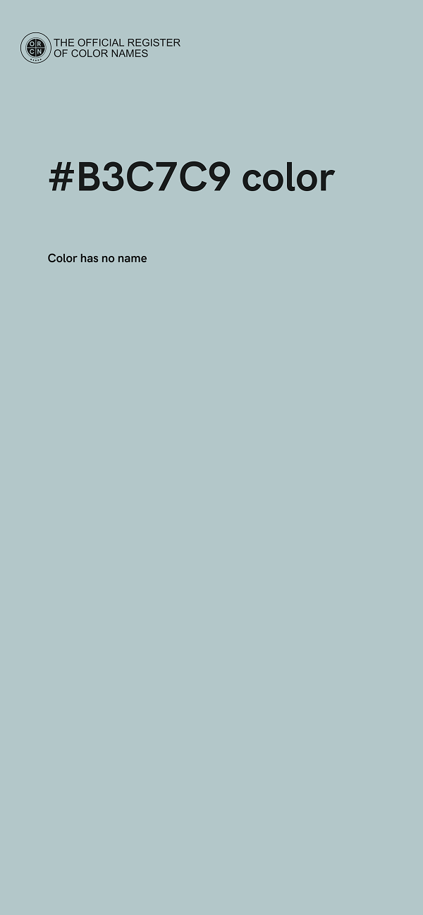 #B3C7C9 color image