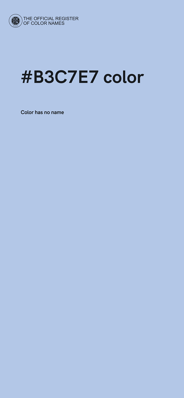 #B3C7E7 color image