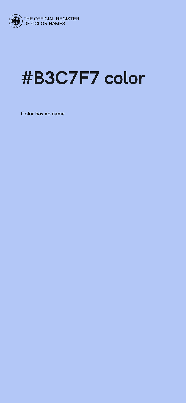 #B3C7F7 color image