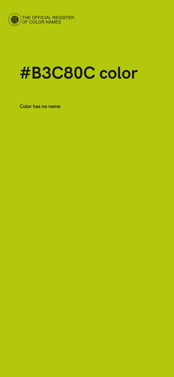 #B3C80C color image